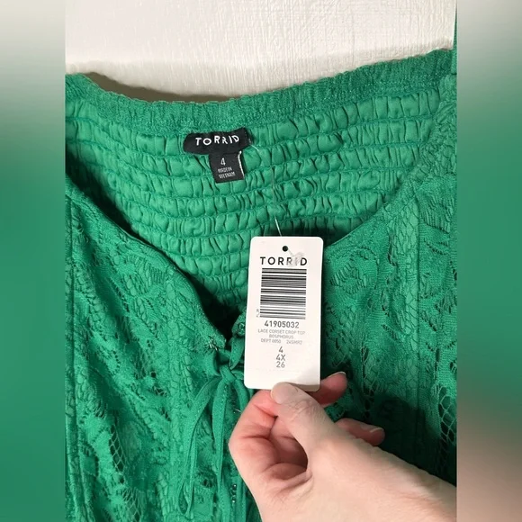 Torrid Lace Corset Crop Top size 4 - Picture 3 of 3